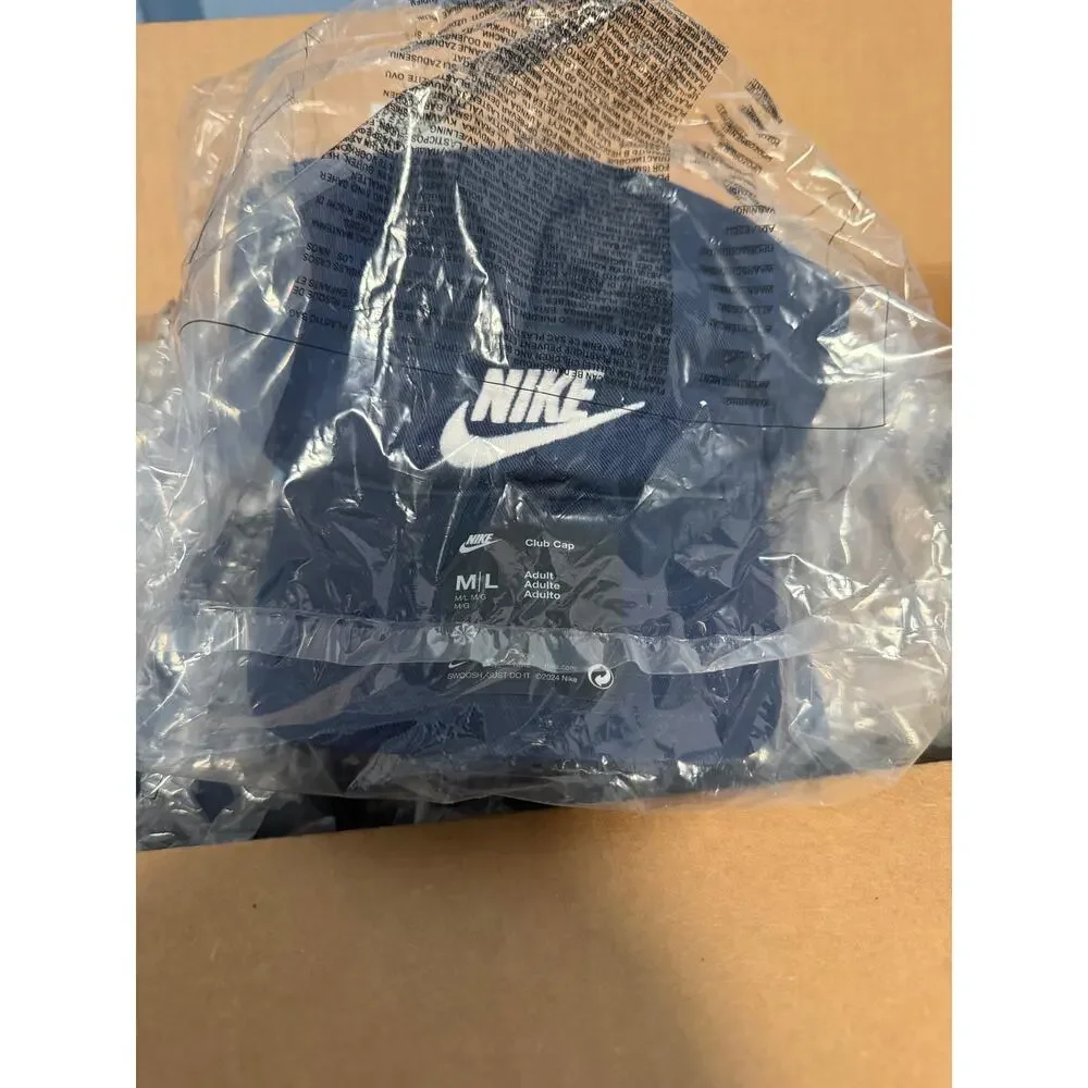 Nike Club Unstructured Futura Wash Navy Blue Cap - M/L